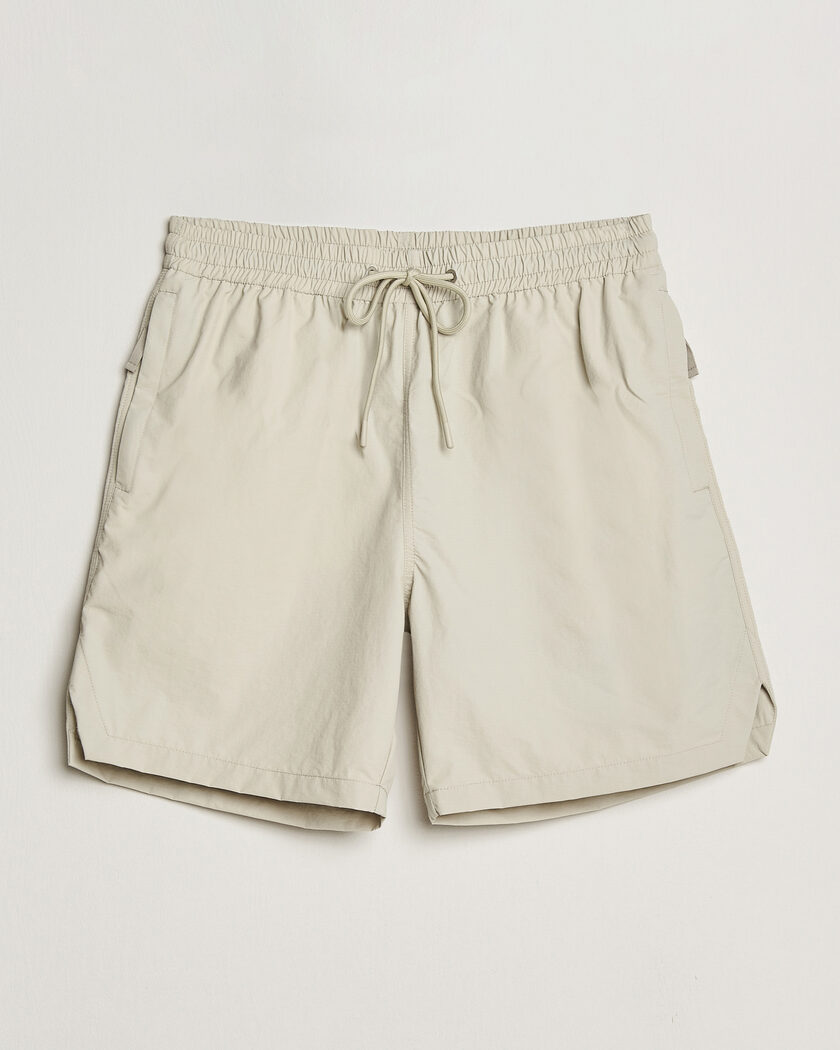 Ralph Lauren Purple Label Silk/Linen Drawstring Shorts Cream at