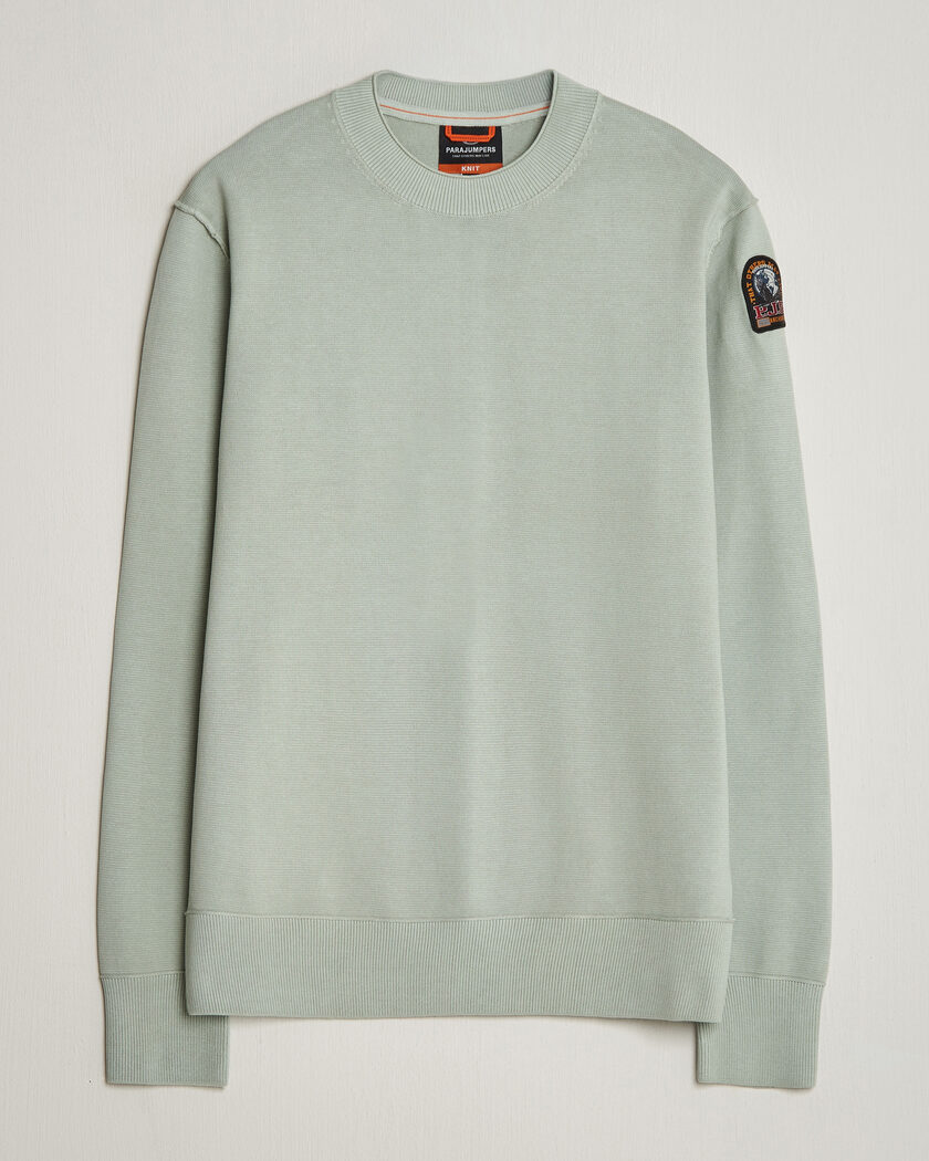 Parajumpers Basic Braw Knitted Sweater Fresh Grey – Green
