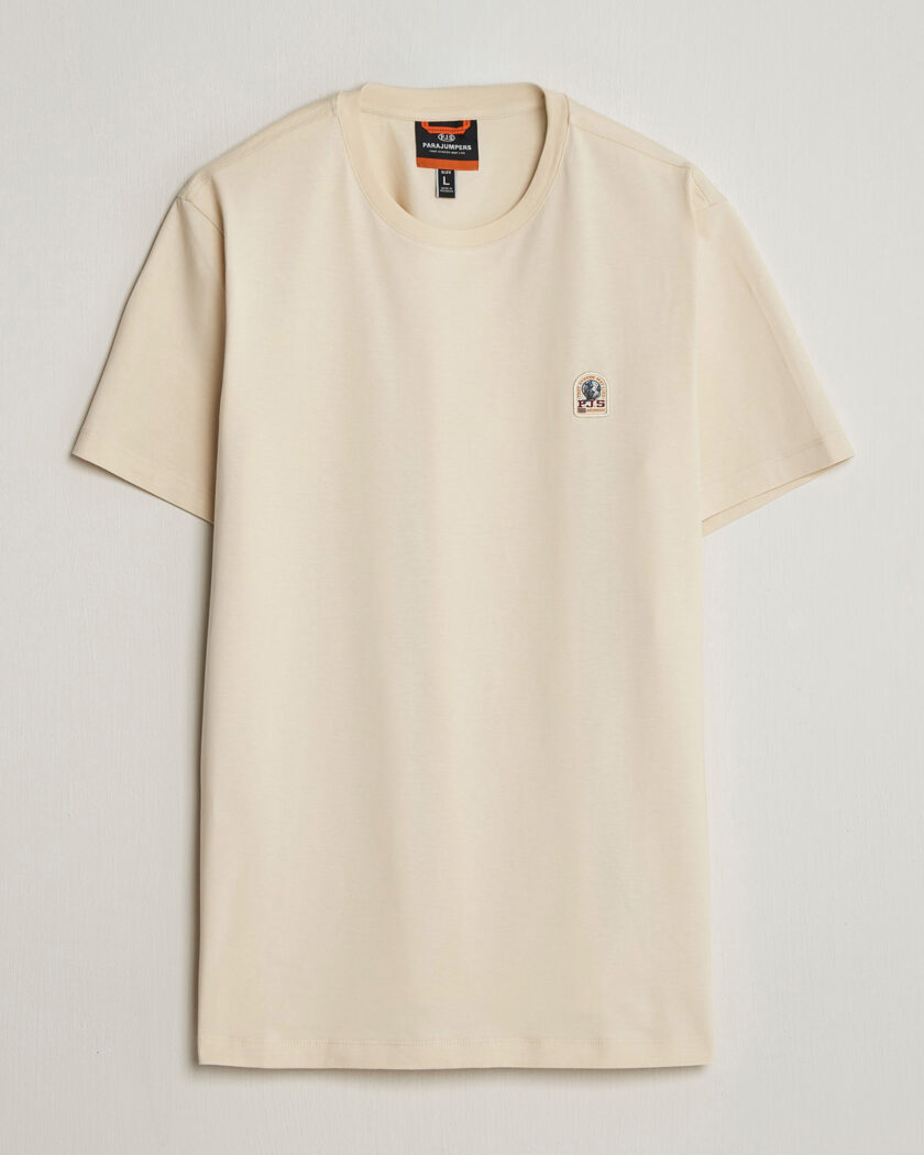 J.Lindeberg Ace Mock Neck Mercerized Cotton T-Shirt Safari Beige
