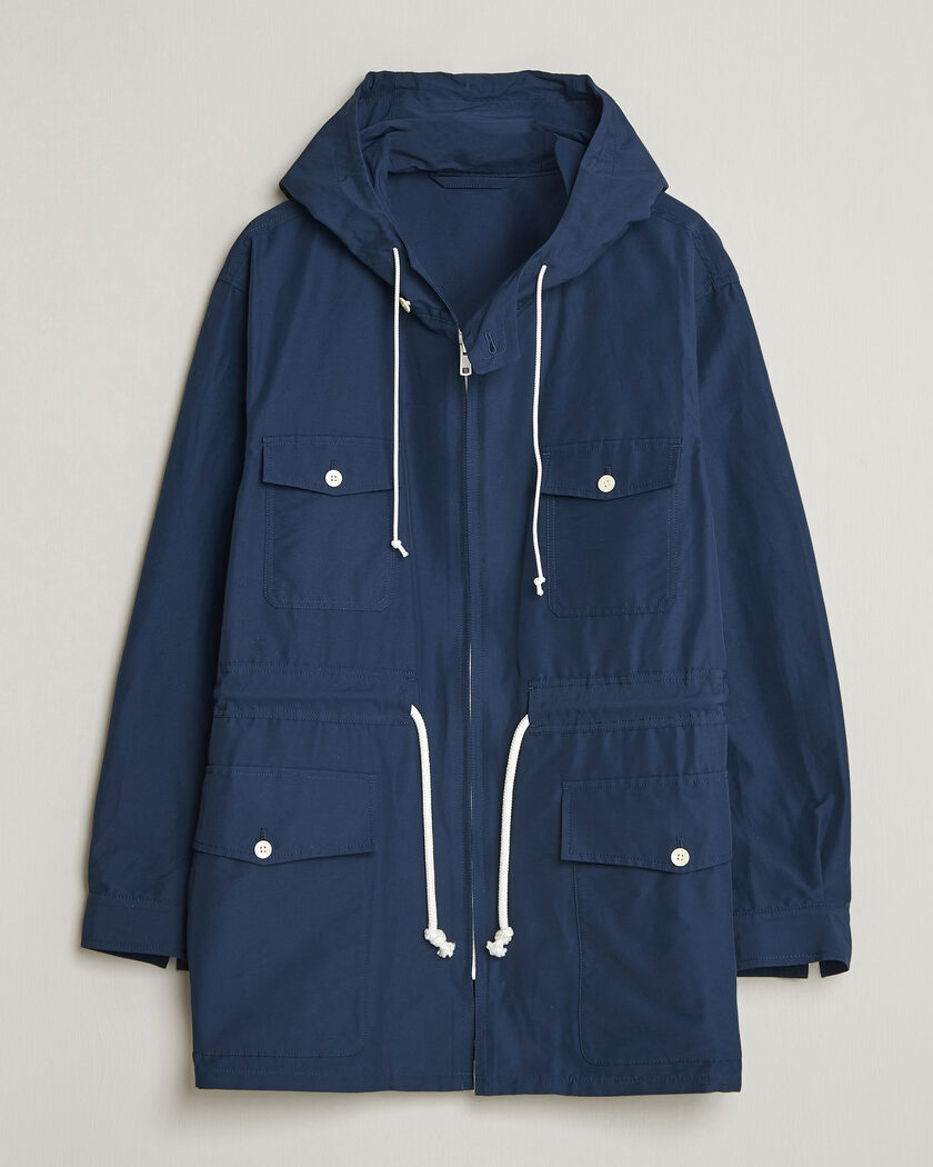 Kamakura Shirts Marine Parka Navy – Blue