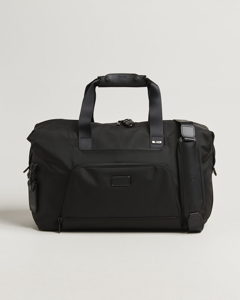 TUMI Alpha 3 Double Expansion Satchel Black at CareOfCarl.com