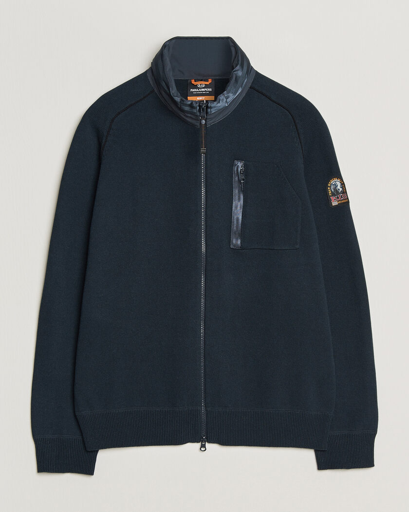 Moncler Hybrid Zip Cardigan Black at CareOfCarl.com