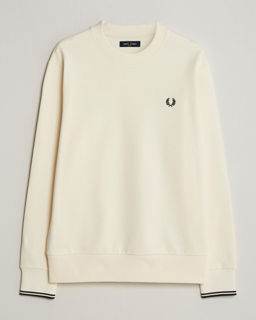 Lacoste Crew Neck Sweatshirt White at CareOfCarl.com