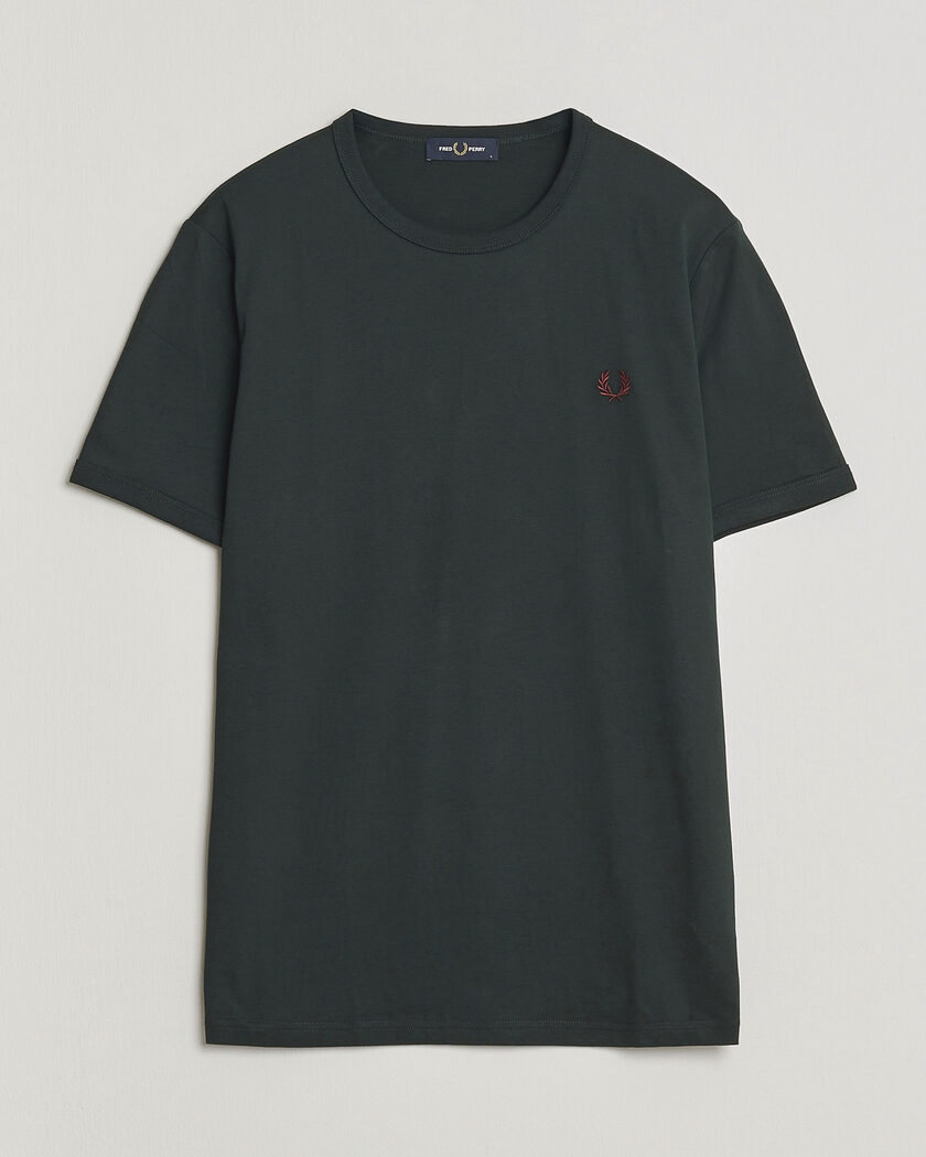 Fred Perry Ringer T-Shirt Grassroots Green – Green
