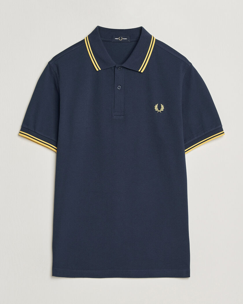Fred Perry Twin Tipped Polo Shirt Tennis Blue – Blue