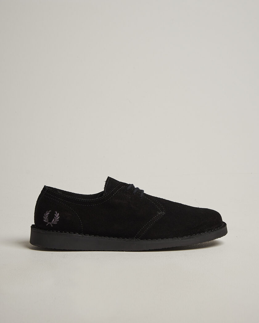 Solovair 3 Eye Gibson Shoe Black Grain at CareOfCarl.com