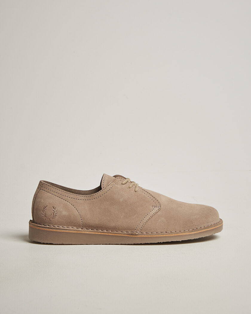 Fred Perry Linden Suede Derby Black at CareOfCarl.com