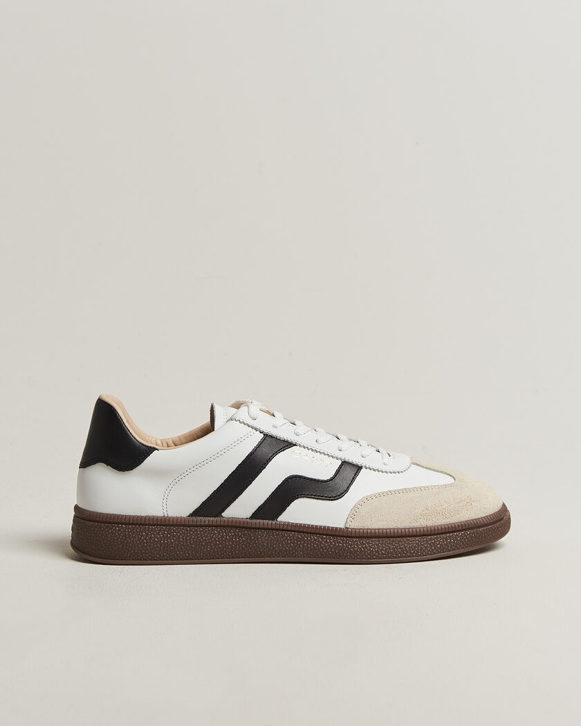Zespà ZSP4 Nappa Leather Sneakers Off White/Navy at CareOfCarl.com