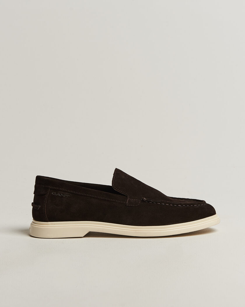 Church's Greenfield Soft Suede Loafer Burnt Brown at CareOfCarl.com