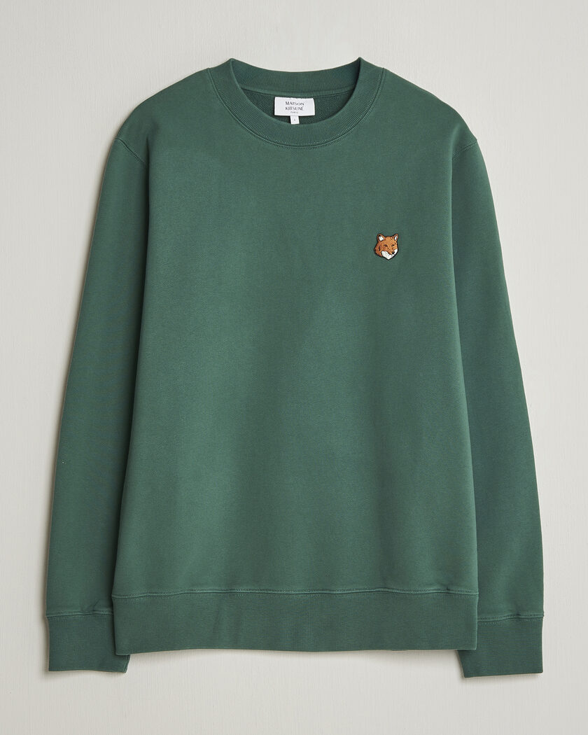 Maison Kitsuné Fox Head Sweatshirt Bottle Green – Green