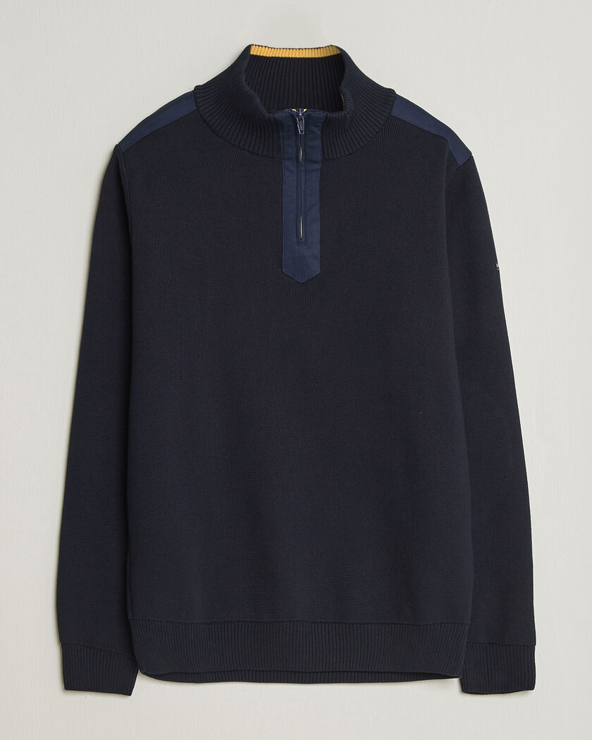 C.P. Company Full Rib Knitted Cotton Half Zip Black at CareOfCarl.com C.P. Company Full Rib Knitted Cotton Half Zip Black at CareOfCarl.com