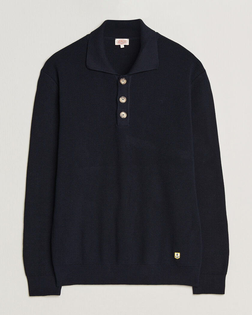 Armor-lux Heritage Knitted Polo Marine Deep – Blue