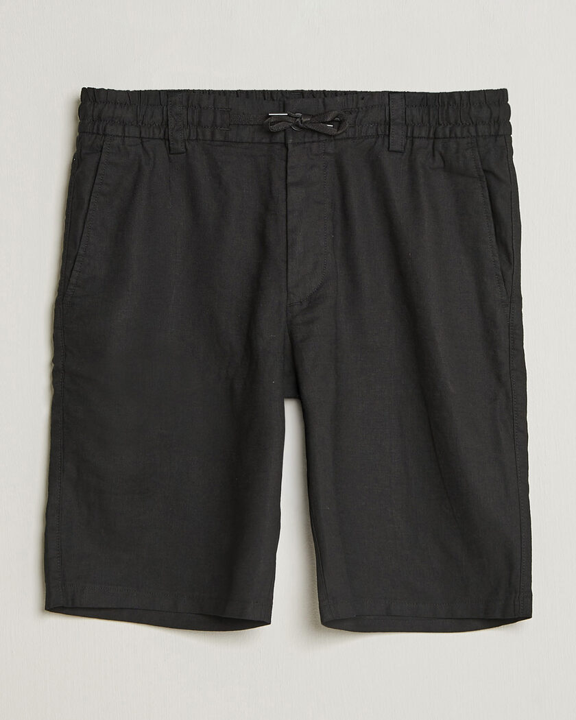Polo Ralph Lauren Dyed Linen Shorts Polo Black at CareOfCarl.com