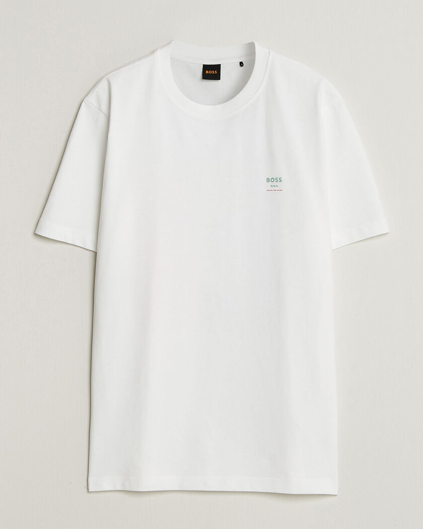 BOSS ORANGE Groove Printed Crew Neck T-Shirt White – White