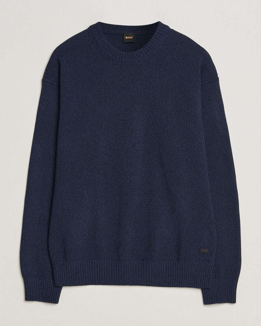 BOSS ORANGE Kerlino Knitted Sweater Dark Blue – Blue