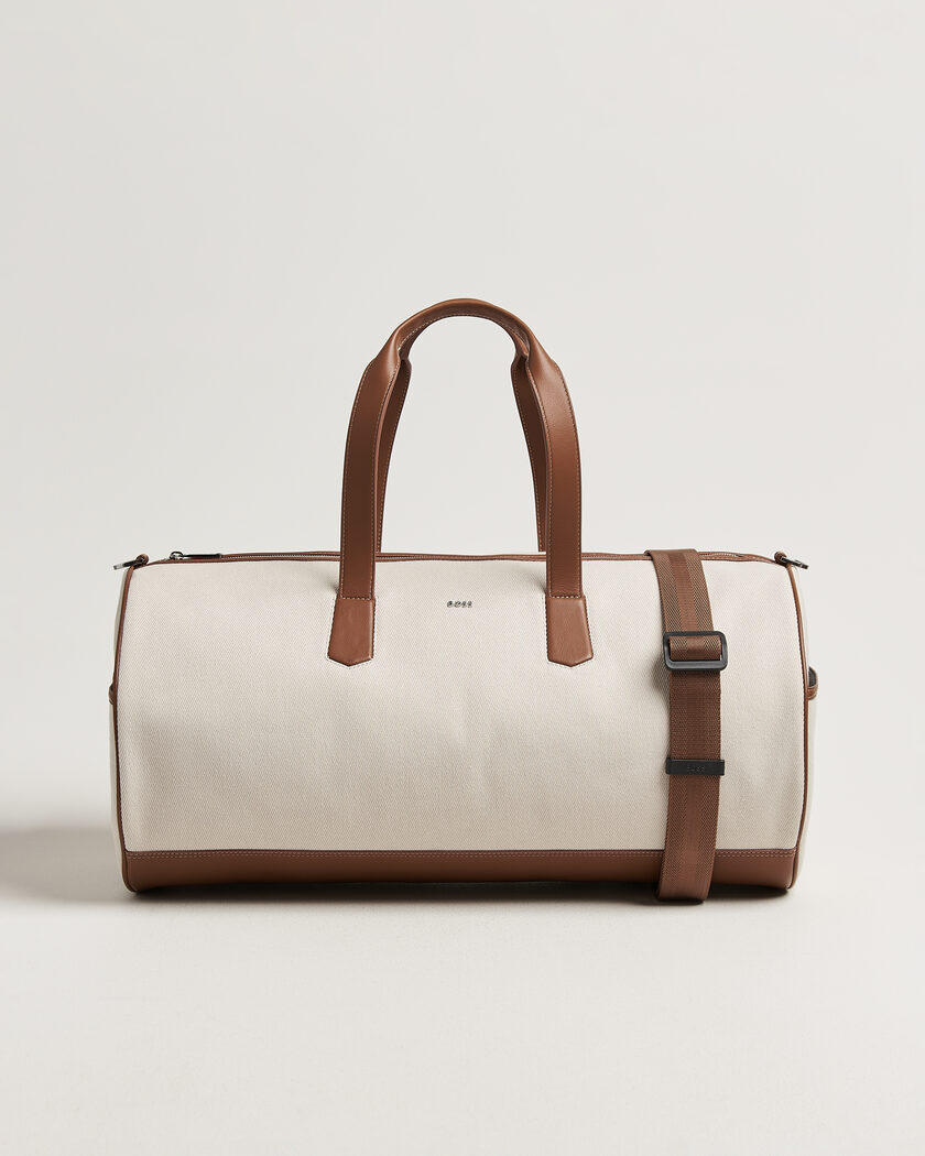 BOSS BLACK Dakkar Canvas Holdall Beige – Beige
