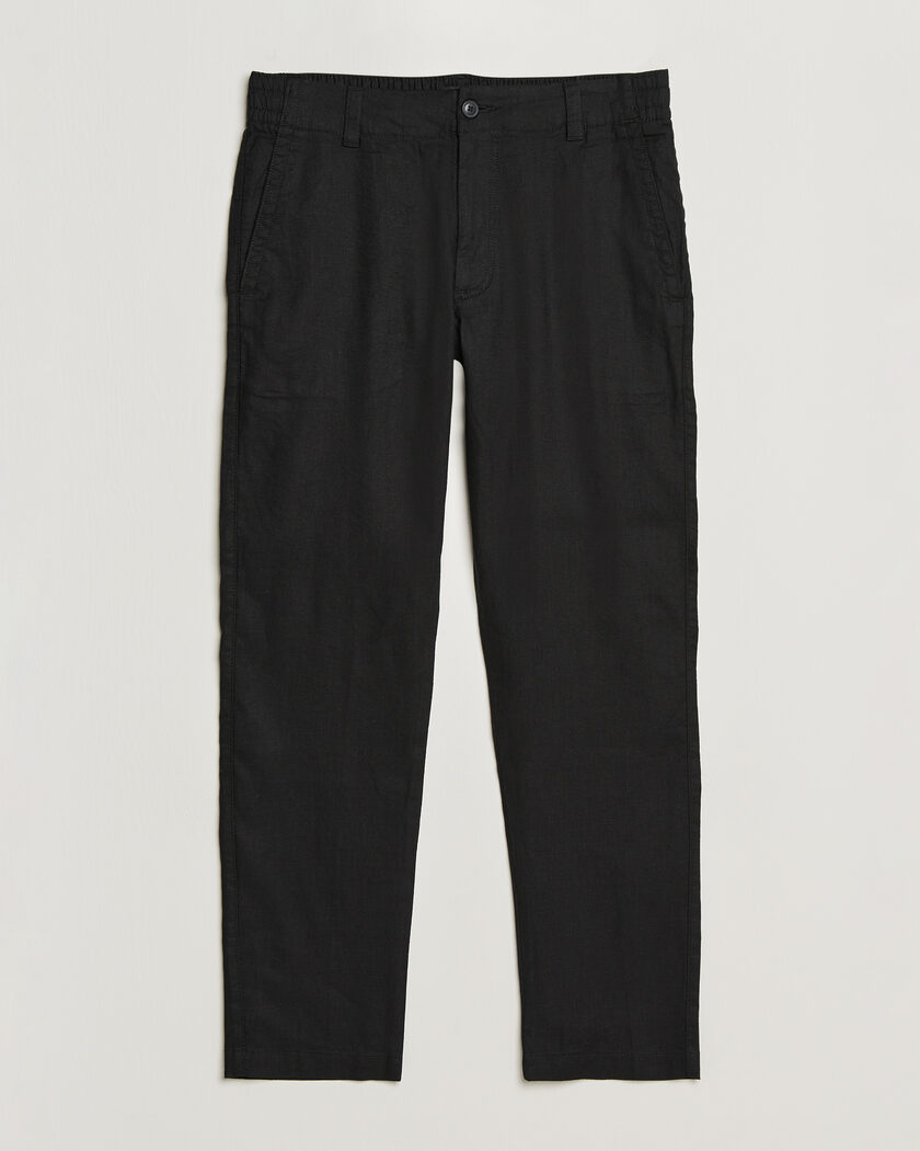 BOSS ORANGE Sanderson Linen Pants Black – Black