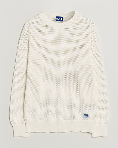 HUGO Sanjou Knitted Sweater Open White – White