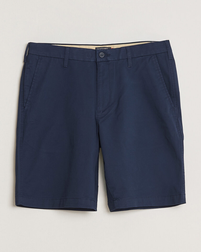 A.P.C. Otis Cotton Chino Shorts Dark Navy at CareOfCarl.com