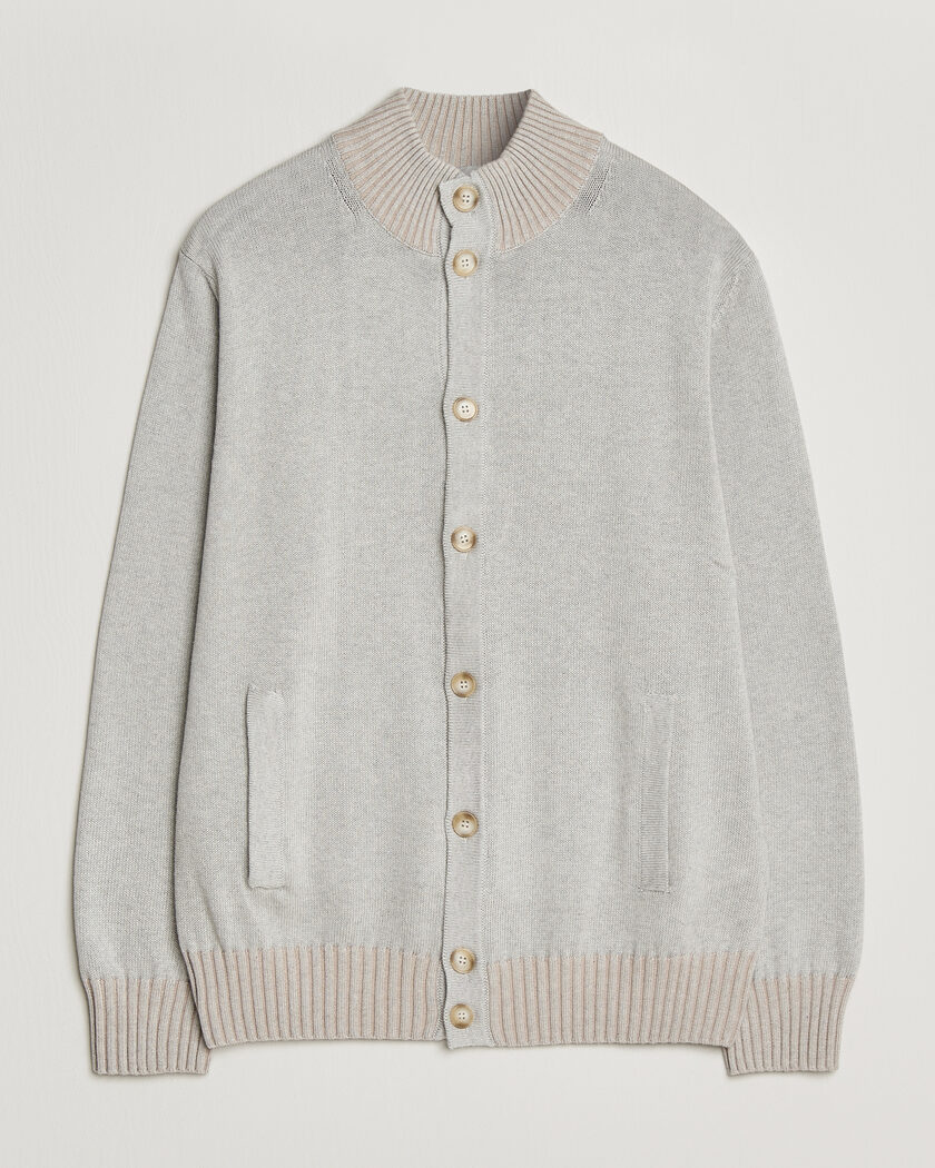 John Smedley Petworth Extra Fine Merino Cardigan Charcoal at