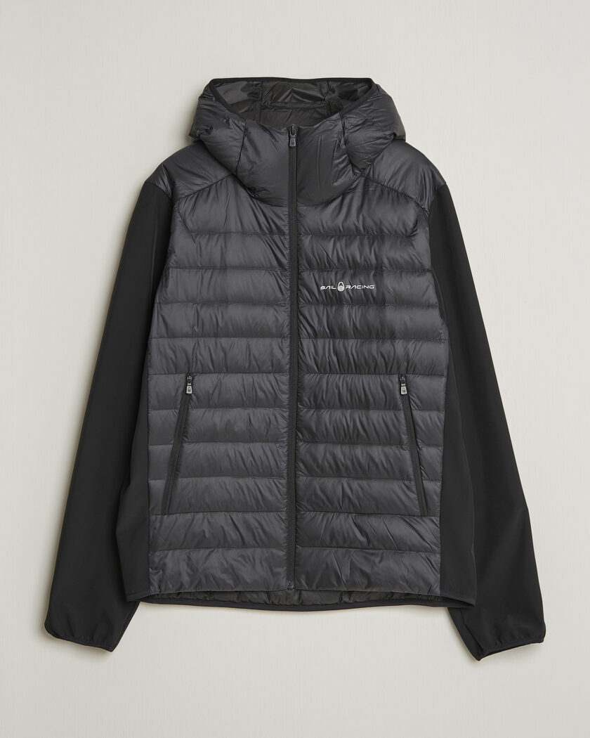 Moncler Grenoble Hybrid Zip Cardigan Black at CareOfCarl.com