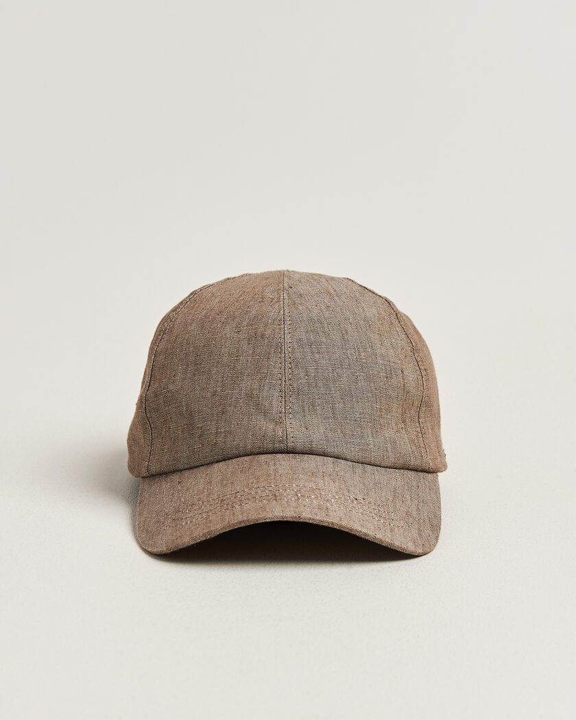  Wigéns Baseball Linen Cap Light Brown – Brown