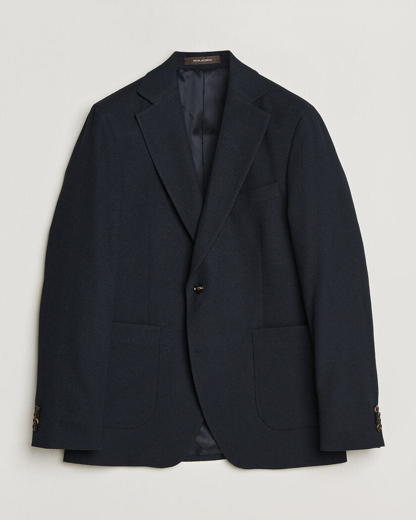 Boglioli K Jacket Loro Piana Cotton/Cashmere Blazer Navy at