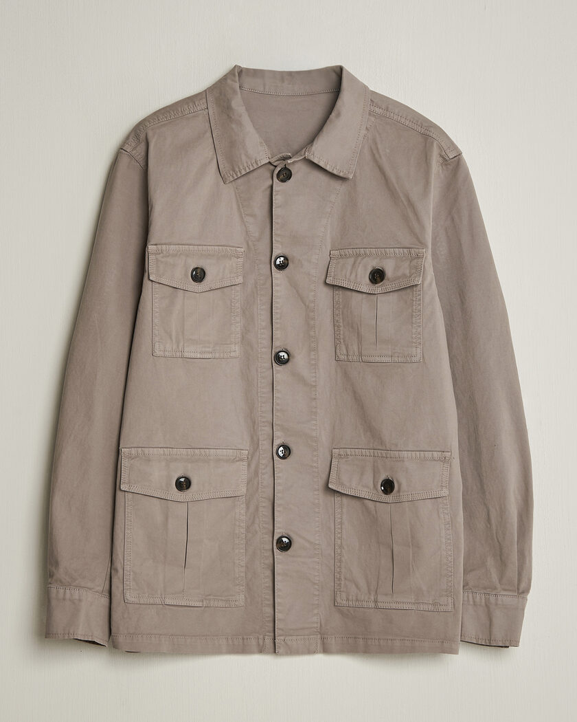 【美品】JIL SANDER WOOL FLANNEL SHIRT JACKET Jil Sander - Oversized Wool-Flannel Overshirt - Neutrals Jil Sander