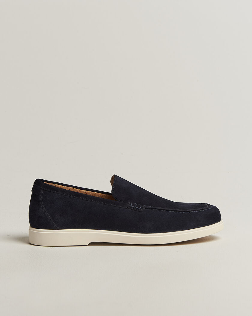 Loake 1880 Tuscany Suede Loafer Navy – Blue