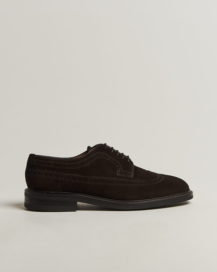 Loake 1880 Sovereign Longwing Suede Derby Dark Brown – Brown