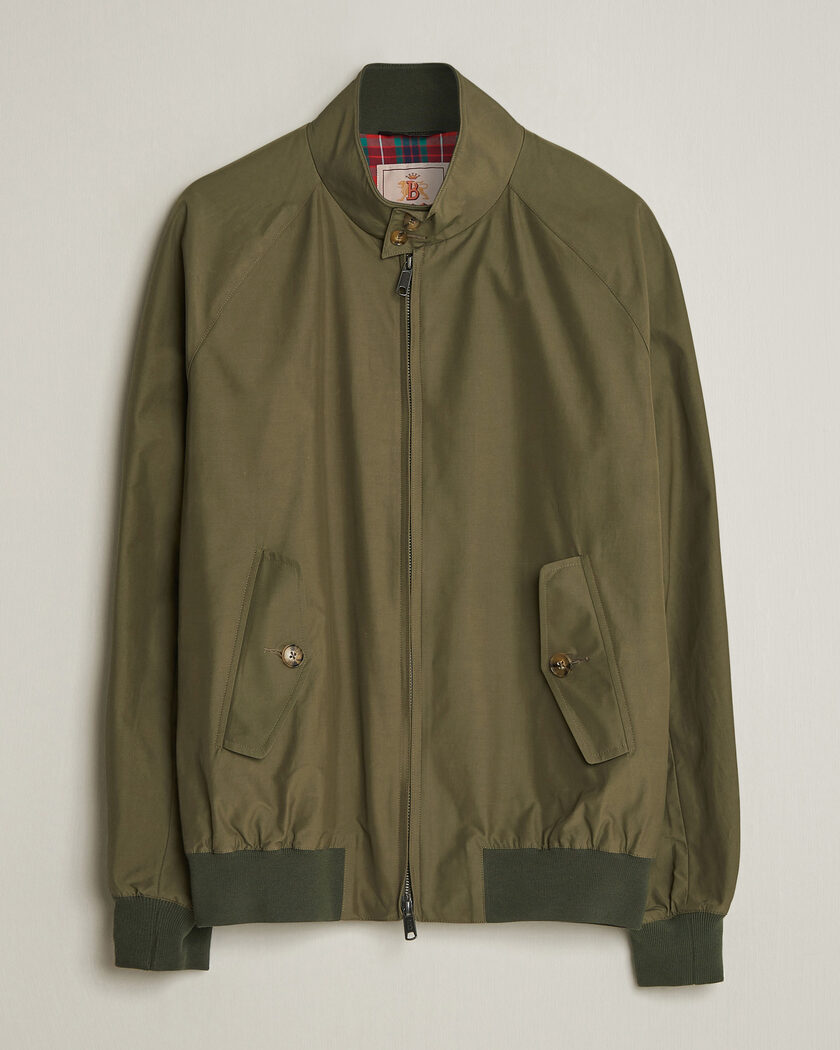 Baracuta Barbour x Baracuta Porton Waxed Jacket Olive at