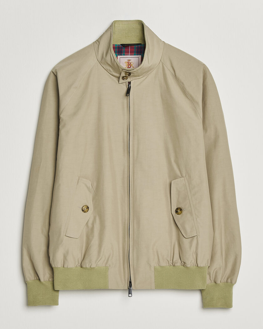 Baracuta Tent Cloth Coated Cotton/Linen G9 Jacket Beige at