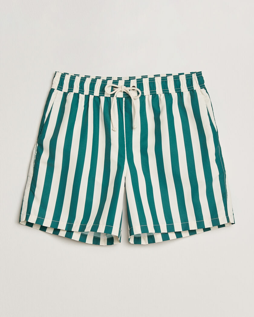 Fedeli Madeira Swim Trunk Green Flowers at CareOfCarl.com
