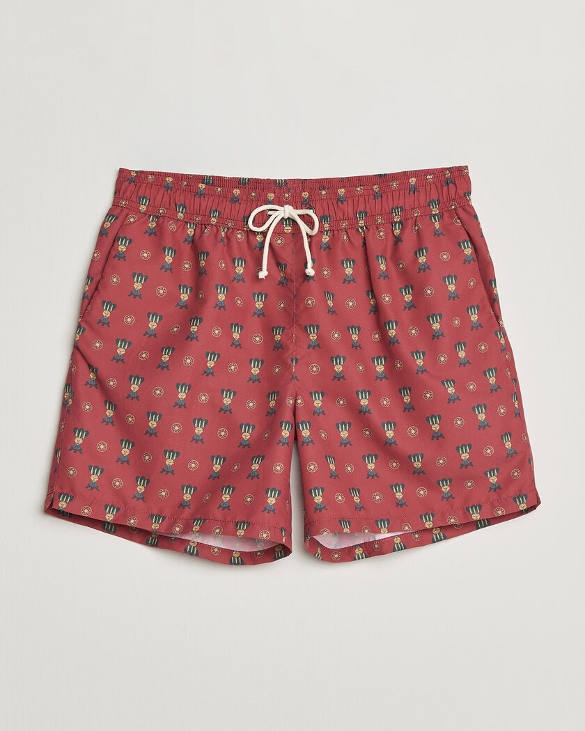 Fedeli Madeira Swim Trunk Green Flowers at CareOfCarl.com