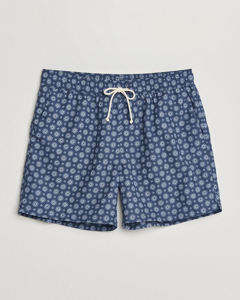 Ripa Ripa Printed Swimshorts Dark Blue – Blue