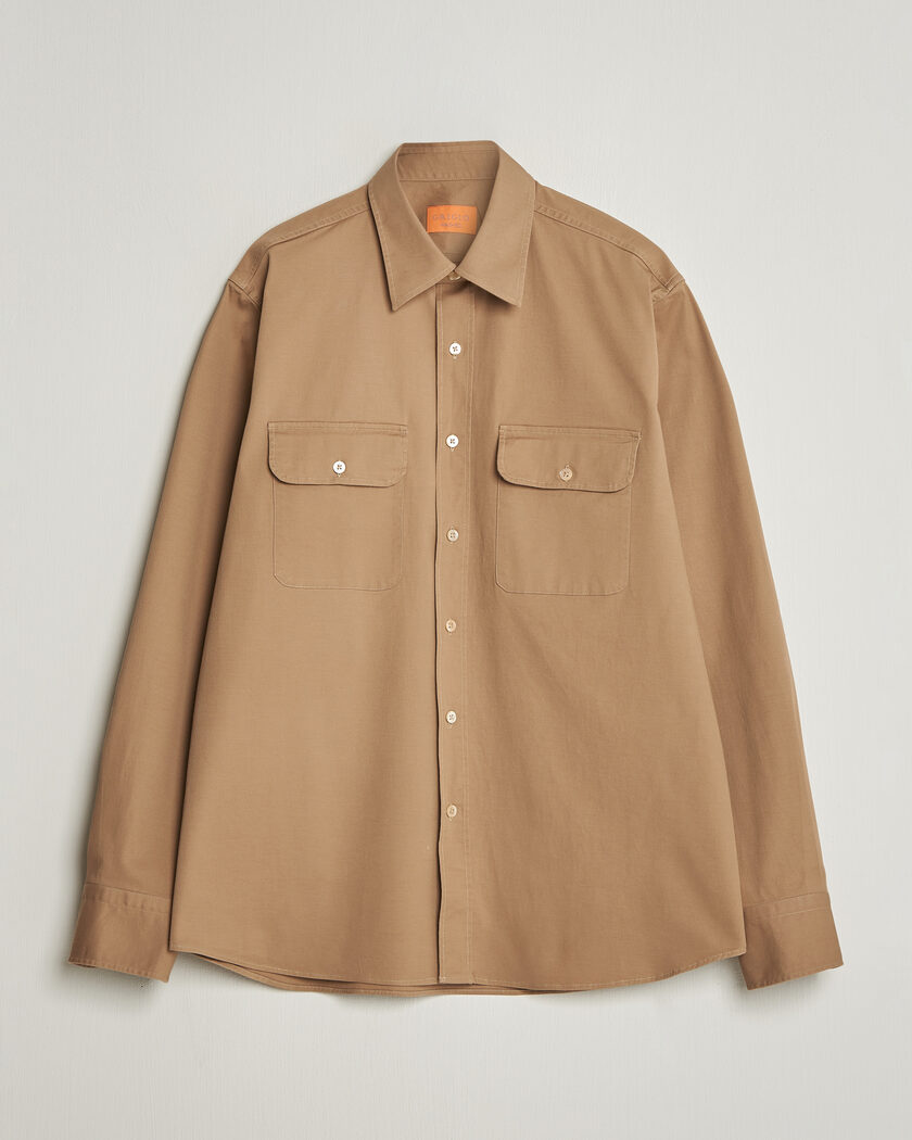 Grigio Illinois Cotton Overshirt Khaki – Brown