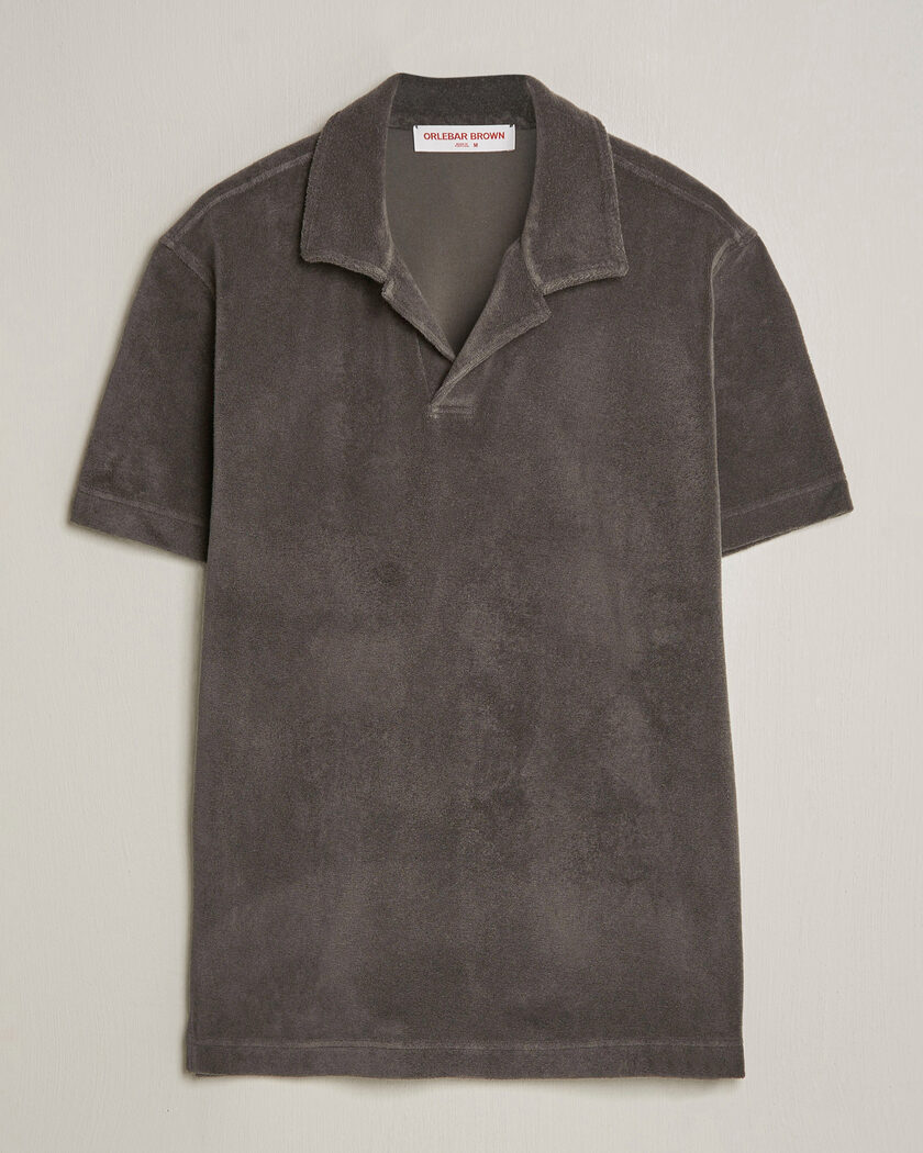 A.P.C. Julian Cotton Knitted Polo Brown at CareOfCarl.com