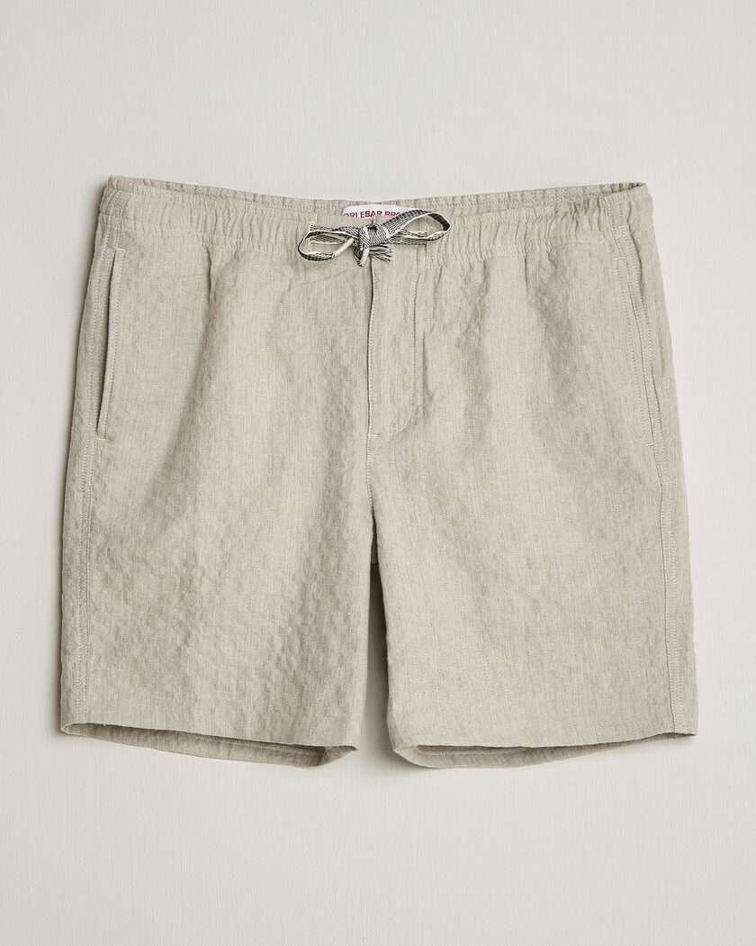 Orlebar Brown Alex Sereno Herringbone Shorts Light Dijon – Grey