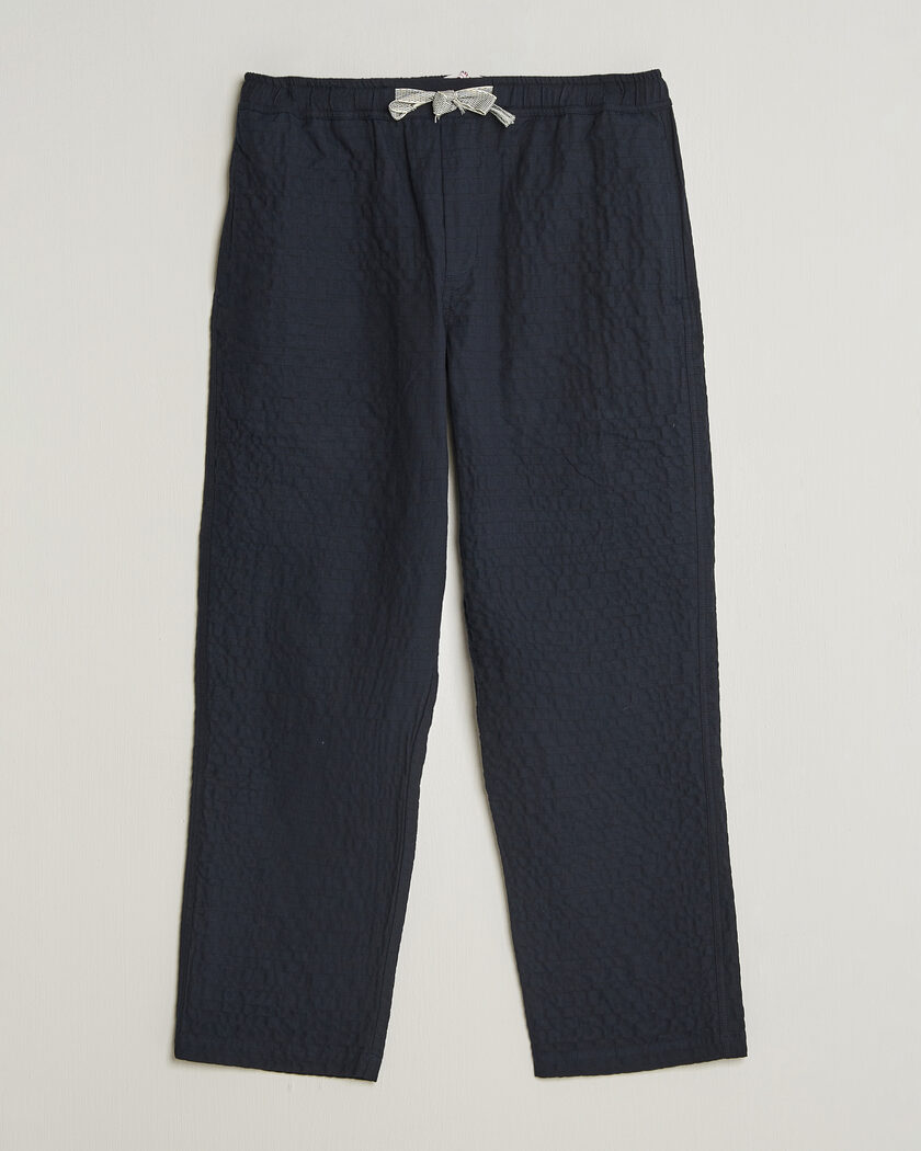 Auralee Wool/Linen Ox Drawstring Pants Black at CareOfCarl.com