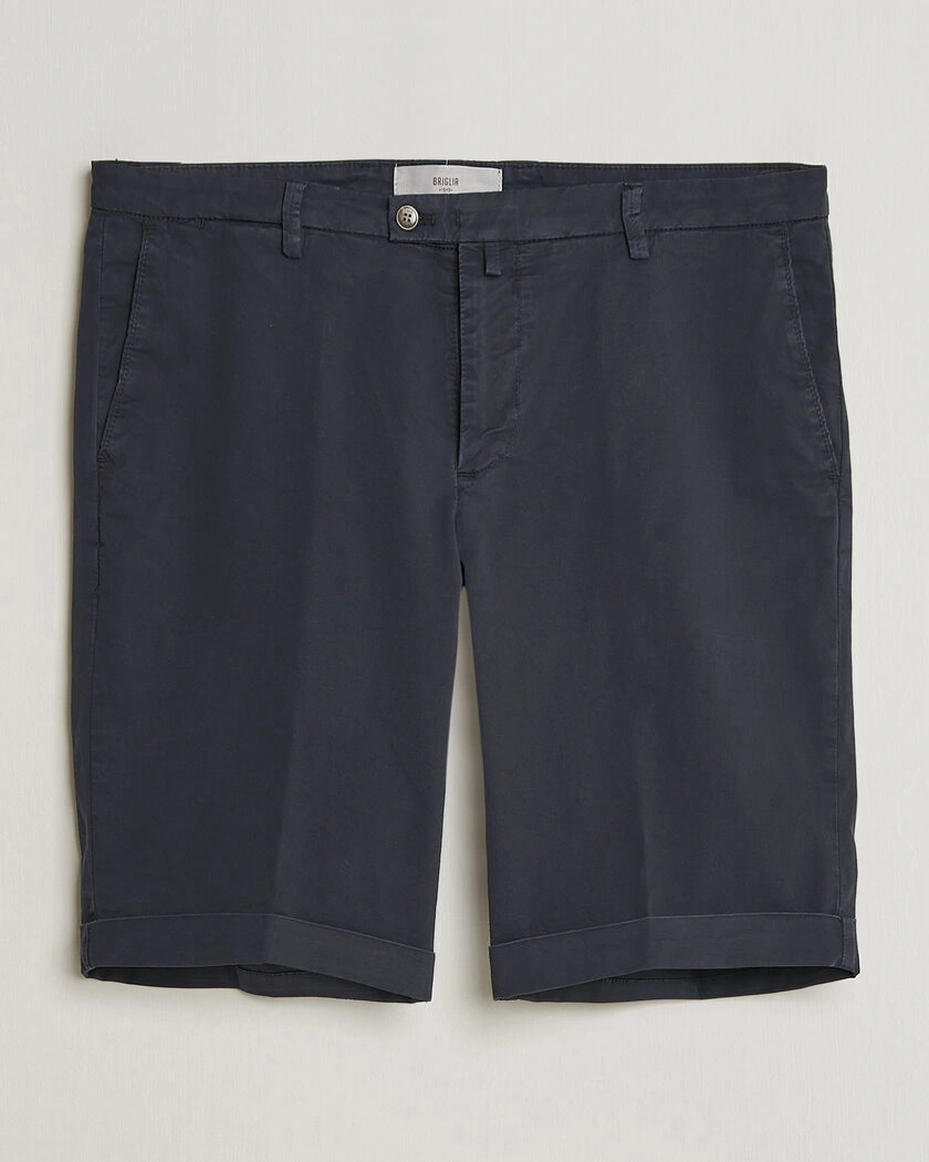Briglia 1949 Cotton Stretch Shorts Navy – Blue