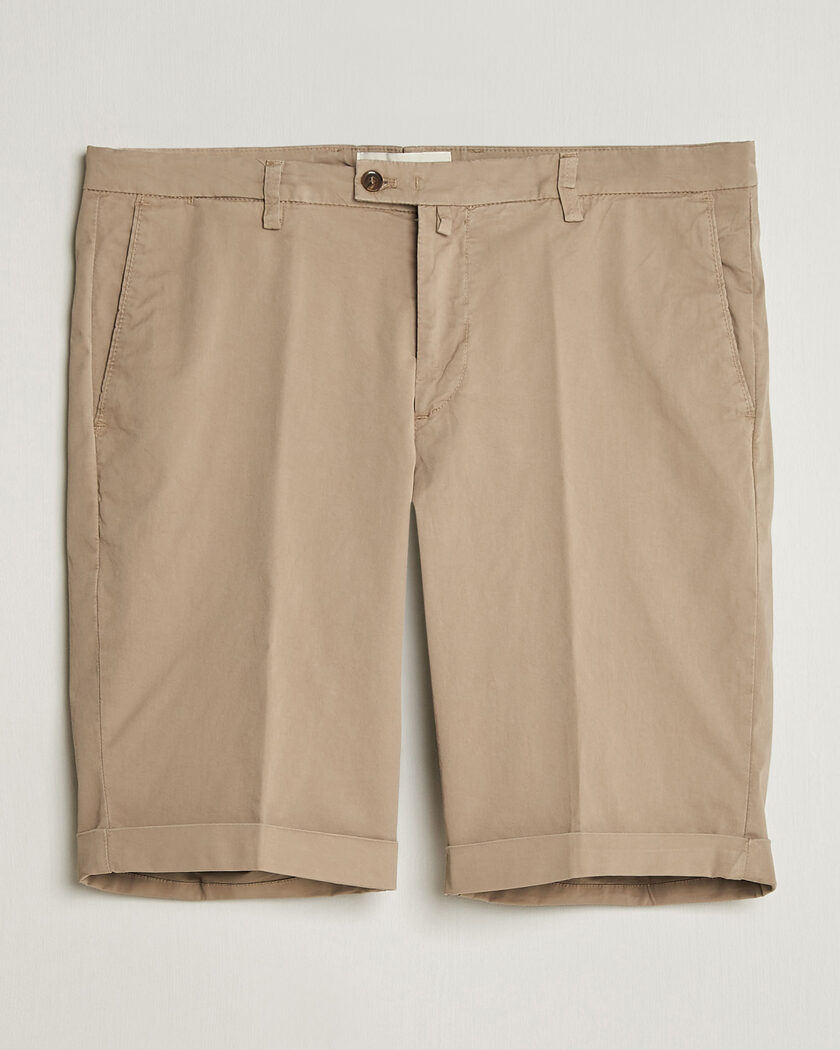 Briglia 1949 Pleated Cotton Shorts Black at CareOfCarl.com