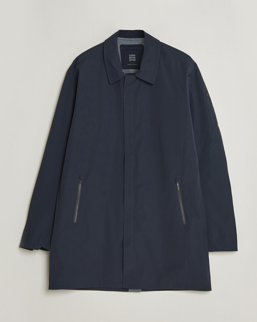 【激レア】C.P. COMPANY LINEN/COTTON CARCOAT C.P. Company Twill Garment Dyed Lined Coat Navy at CareOfCarl.com