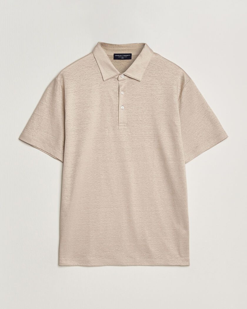 Brunello Cucinelli Front Structure Knitted Polo Light Beige at