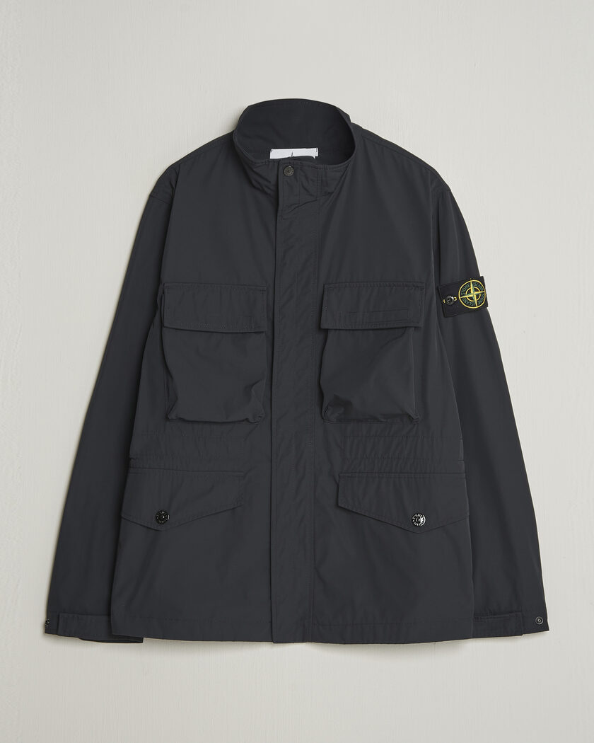 Stone Island Micro Twill Field Jacket Black – Black