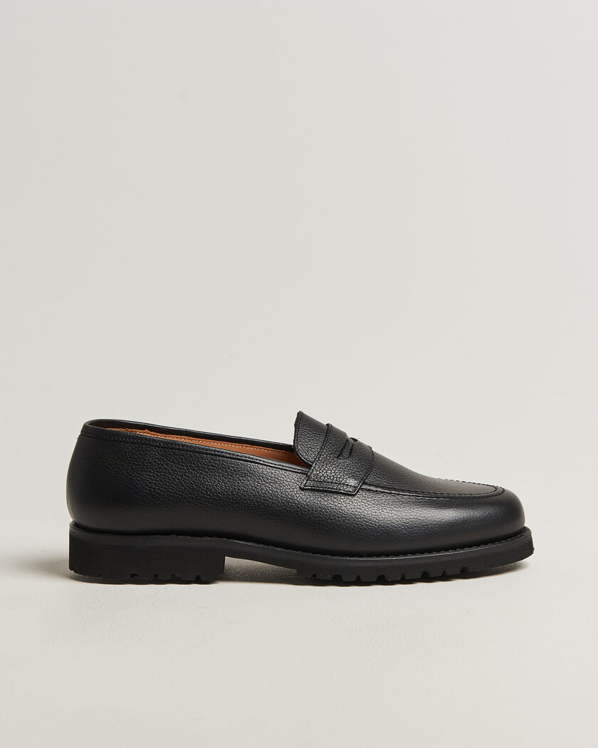 Myrqvist Stenhammar II Vibram Loafer Black Grained Calf – Black