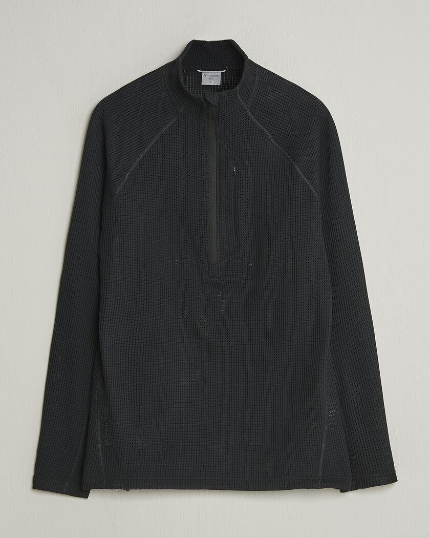 Polo Ralph Lauren Textured Half-Zip Black at CareOfCarl.com