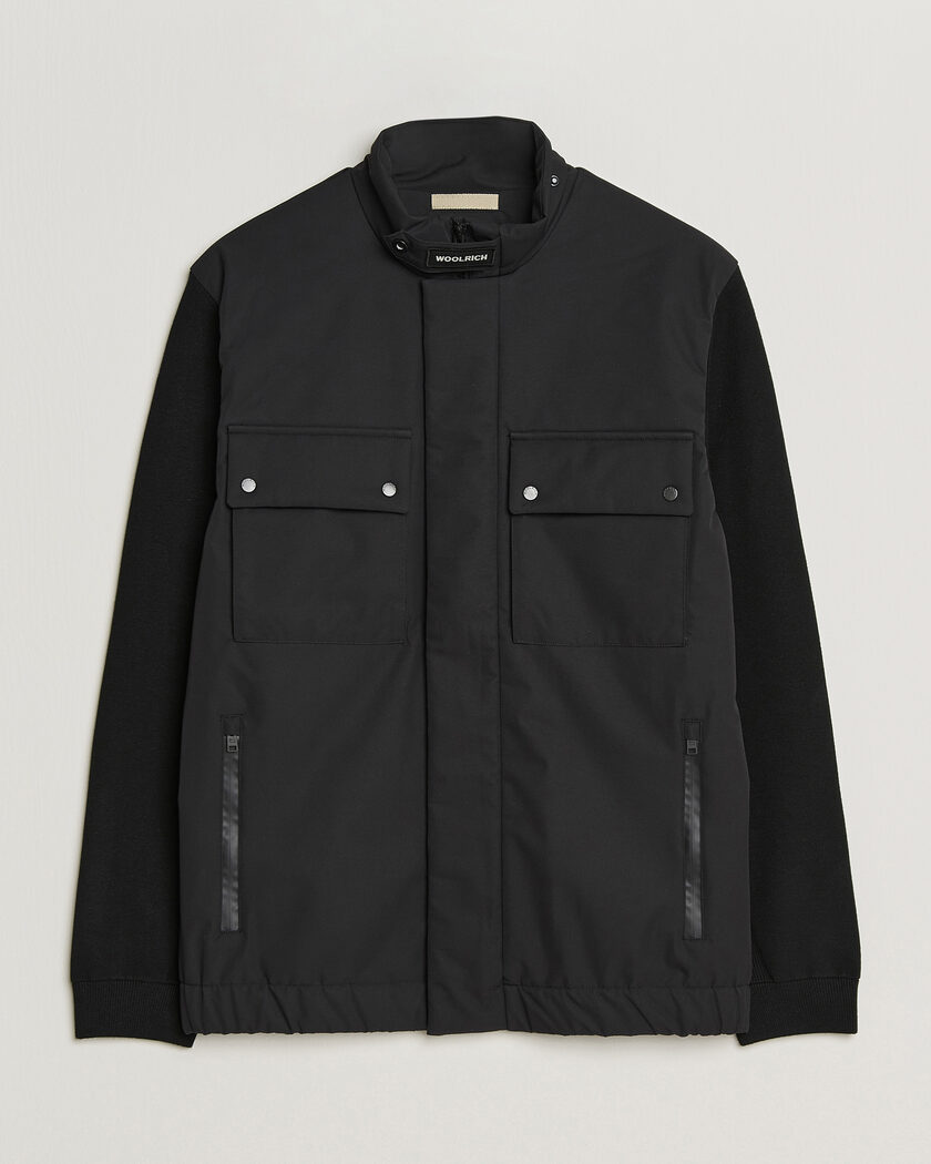 Woolrich Two Layers Hybrid Jacket Black – Black