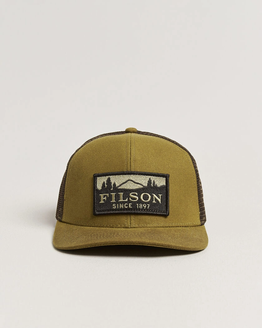 Filson Scenic Waxed Logger Mesh Cap Dark Tan – Brown
