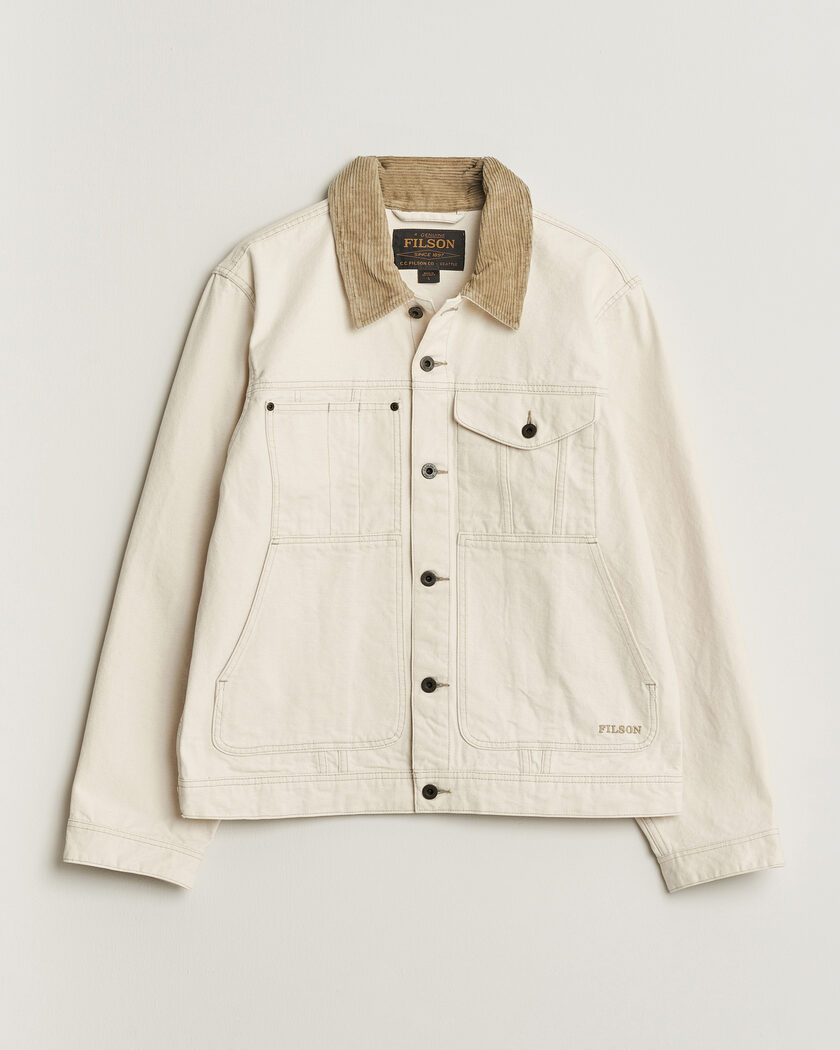 Filson Rustic Canvas Short Cruiser Natural Seed – White