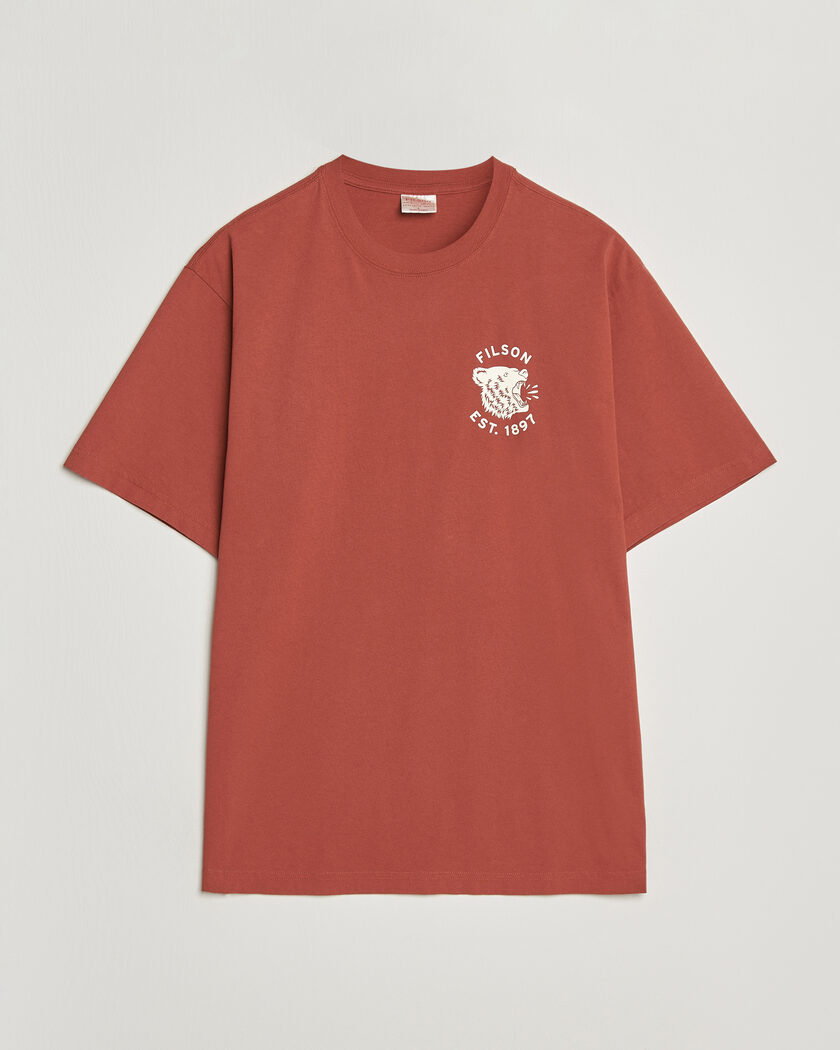 Filson Bear Graphic T-Shirt Chili Oil – Red